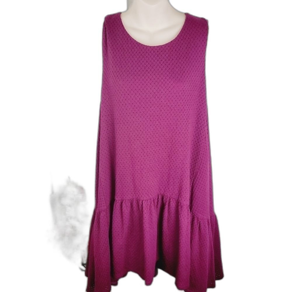 Free People textured drop waist tank dress medium